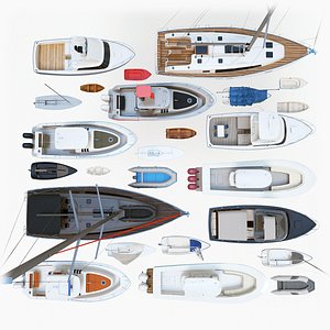 3D model 25 ships