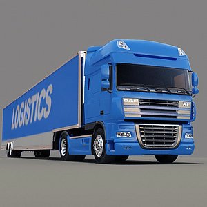 DAF XG Plus FTG Tractor Truck 2-axle 2024 3D model - Download Vehicles on