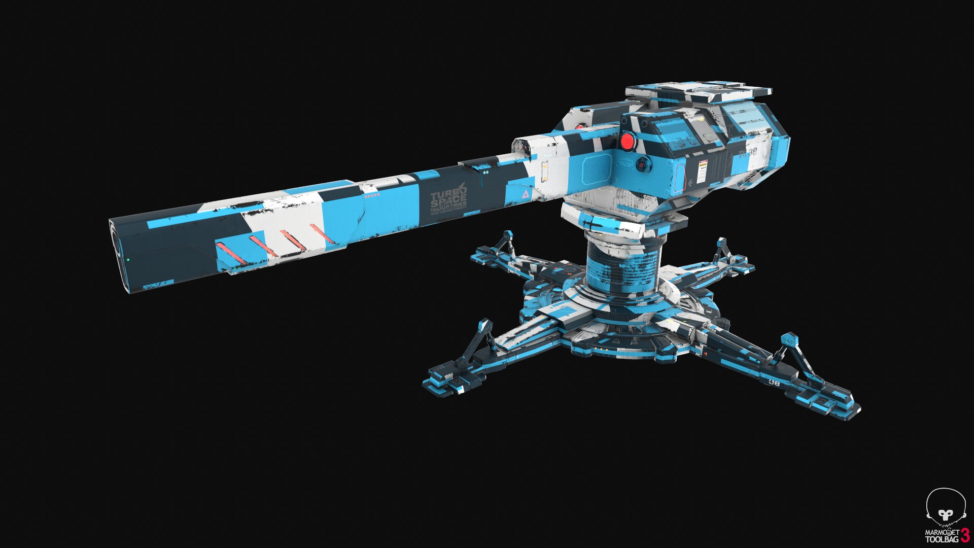 sci fi turret pbr 3D model https://p.turbosquid.com/ts-thumb/zC/4C3KDU/99eMPfWG/camo10/png/1545985756/1920x1080/fit_q87/cdfee923b70efbd0a993aa090f630848094a0ba9/camo10.jpg
