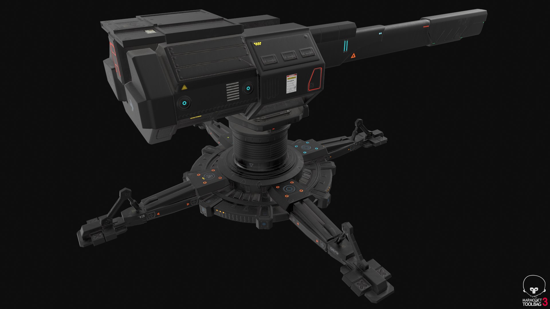 sci fi turret pbr 3D model https://p.turbosquid.com/ts-thumb/zC/4C3KDU/KxmXBIY1/thumbs3/png/1545985756/1920x1080/fit_q87/b93a64dc6f0d70e96fadc2c4db3727b12d135e12/thumbs3.jpg