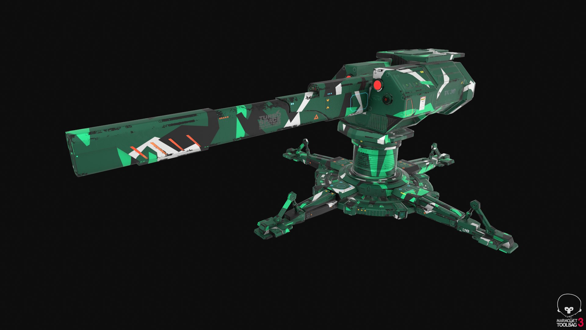 sci fi turret pbr 3D model https://p.turbosquid.com/ts-thumb/zC/4C3KDU/YfOi5XkE/camo05/png/1545985756/1920x1080/fit_q87/3a885d594e9f486644c996d361ffc4d8b10c349d/camo05.jpg