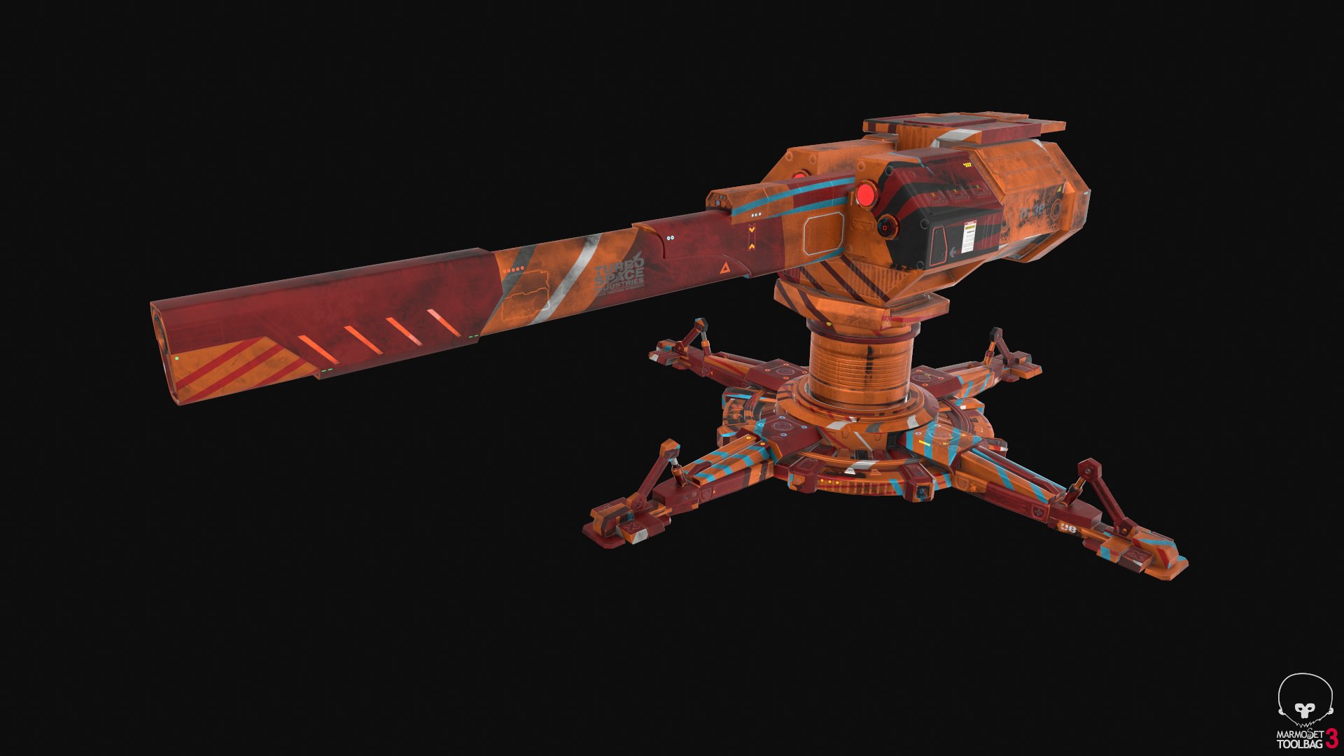 sci fi turret pbr 3D model https://p.turbosquid.com/ts-thumb/zC/4C3KDU/bpn2g7Wj/camo12/png/1545985756/1920x1080/fit_q87/5f03551ffa2c7cae6f06a04df7be3175f887678c/camo12.jpg