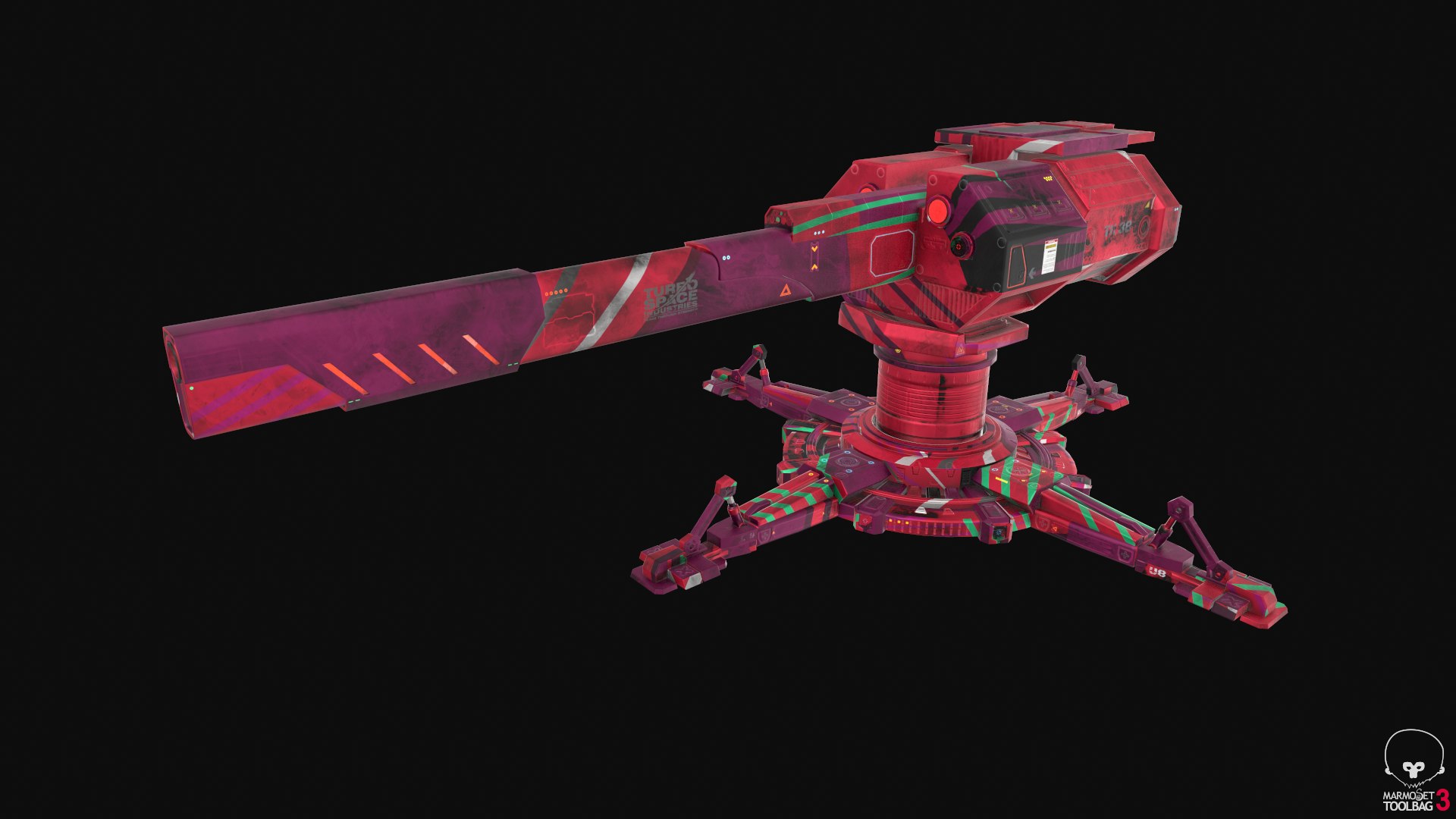 sci fi turret pbr 3D model https://p.turbosquid.com/ts-thumb/zC/4C3KDU/o0sDd8Pp/camo13/png/1545985756/1920x1080/fit_q87/680eeb0f26b09fb6a3cecd0b81467e9be9763791/camo13.jpg