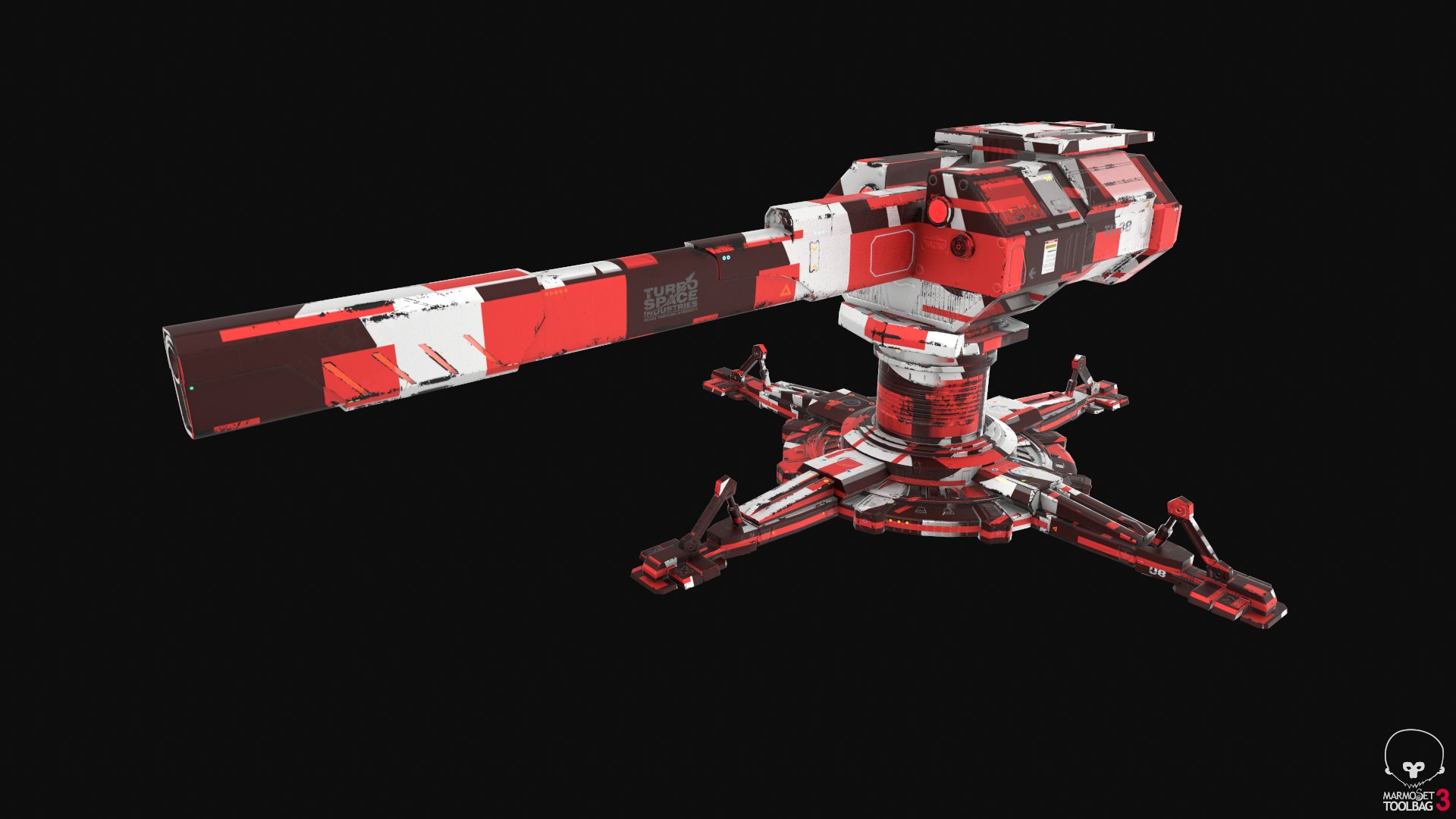 sci fi turret pbr 3D model https://p.turbosquid.com/ts-thumb/zC/4C3KDU/suV6rPf5/camo06/png/1545985756/1920x1080/fit_q87/39c08f2a948c81b4bce2c37a1ad7d5645f823aa0/camo06.jpg