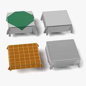 square tableclothes 3d 3ds