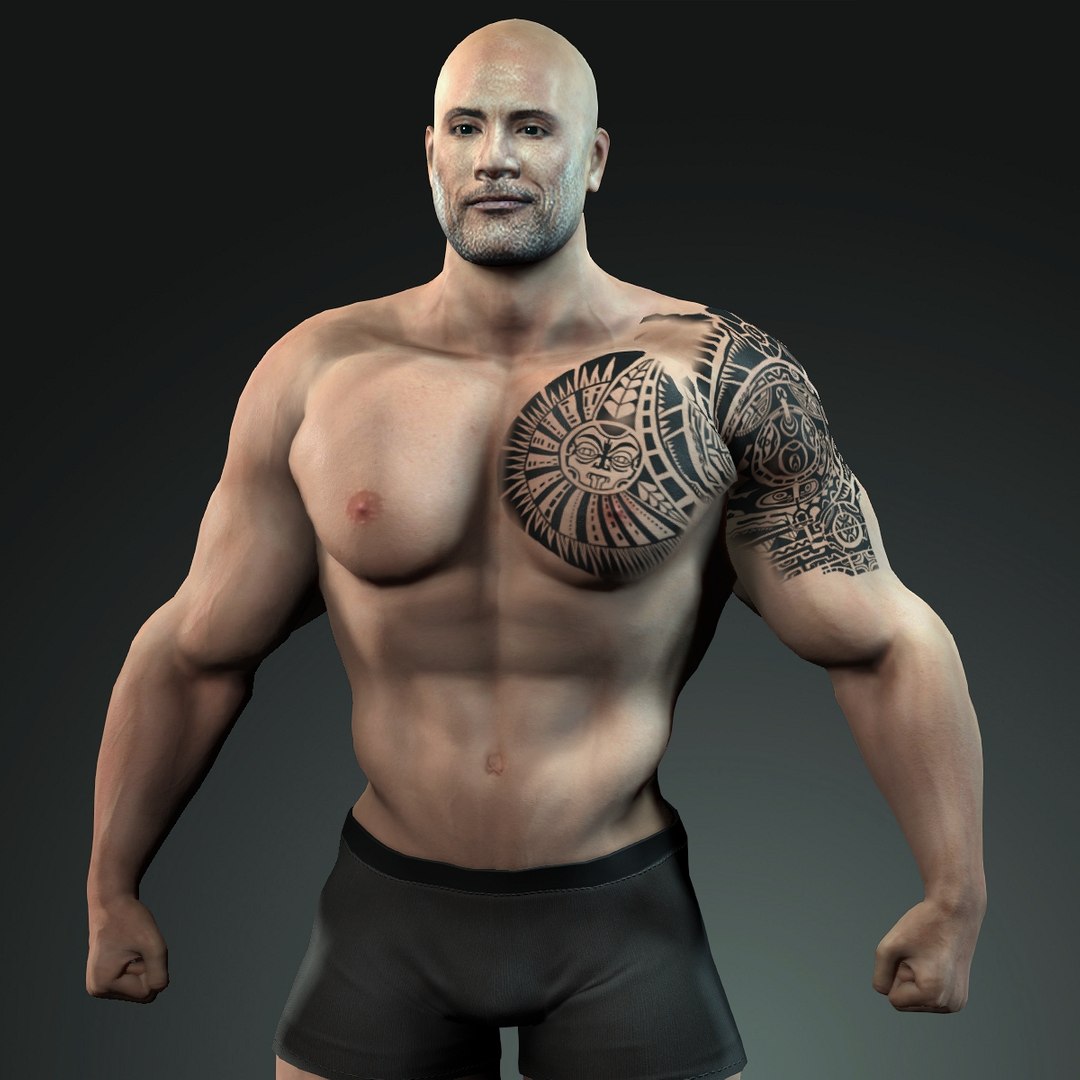 3D Model Dwayne Johnson The Rock - TurboSquid 1782762