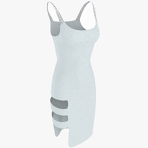 wool knitted dress 3d 3ds