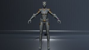 Shuri Black Panther low-poly 3D