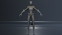 Shuri Black Panther low-poly