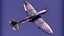 Supermarine Spitfire - Blender - Rigged and Texture Baked 3D model