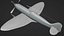 Supermarine Spitfire - Blender - Rigged and Texture Baked 3D model