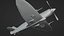 Supermarine Spitfire - Blender - Rigged and Texture Baked 3D model