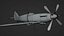Supermarine Spitfire - Blender - Rigged and Texture Baked 3D model