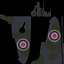 Supermarine Spitfire - Blender - Rigged and Texture Baked 3D model