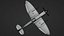 Supermarine Spitfire - Blender - Rigged and Texture Baked 3D model