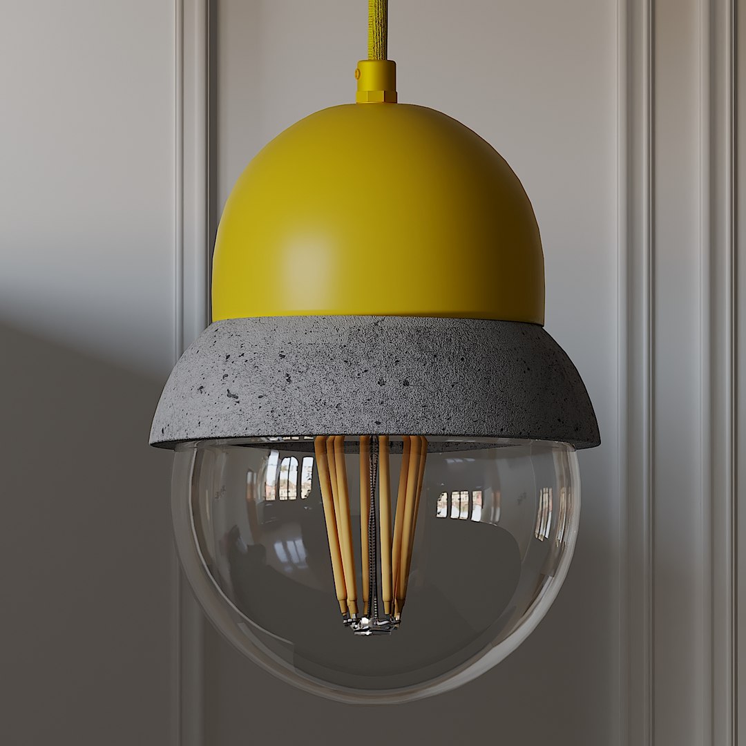Maayan Lightweight Concrete Lamp 3D Model - TurboSquid 1558210
