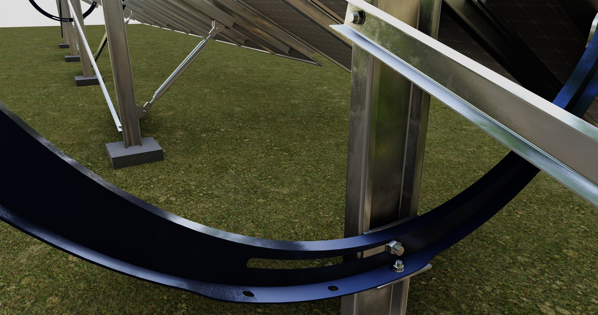 3D Model Manual Tracker Solar Energy Structure Type-3 - TurboSquid 2221294