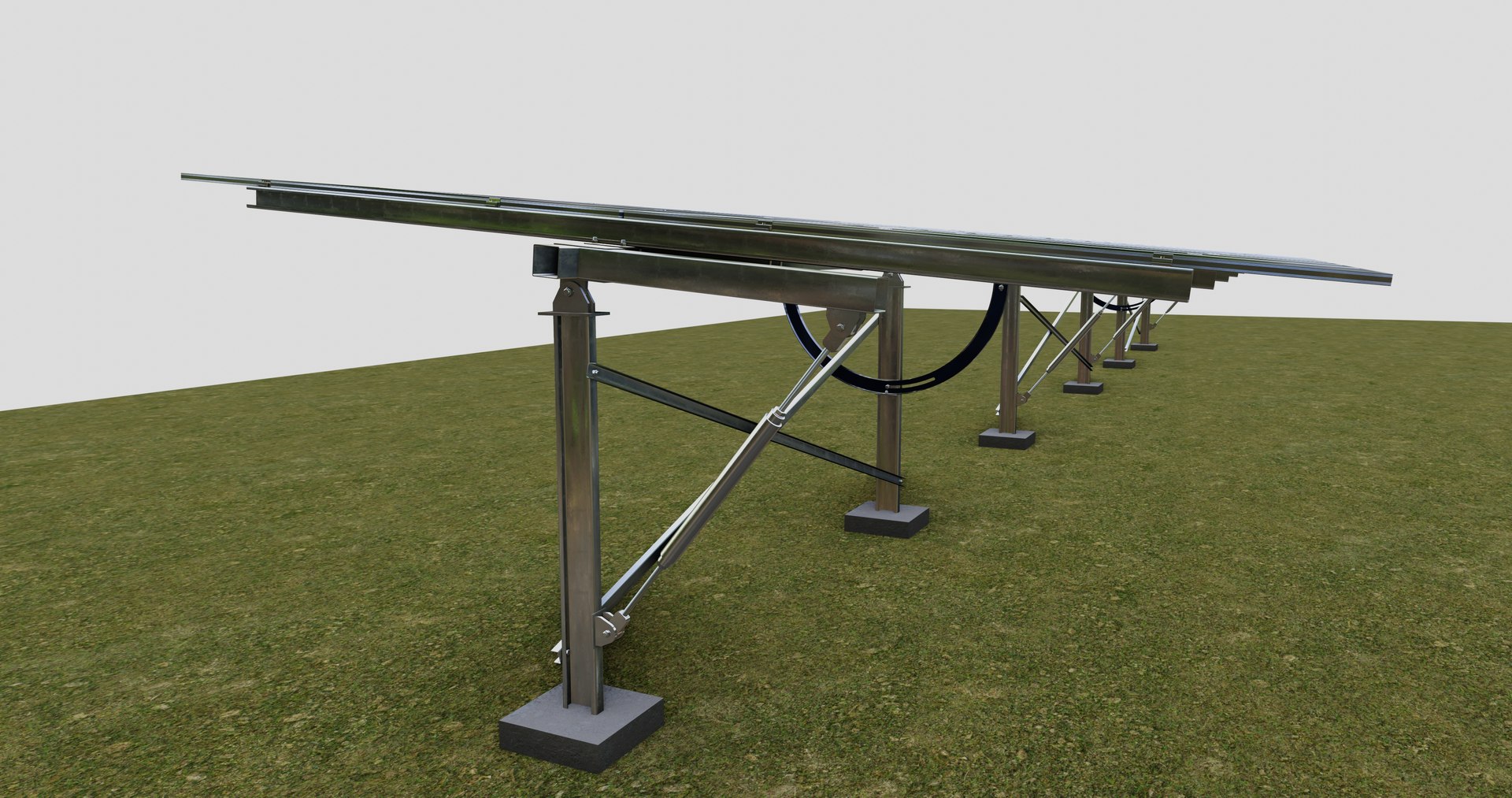 3D Model Manual Tracker Solar Energy Structure Type-3 - TurboSquid 2221294