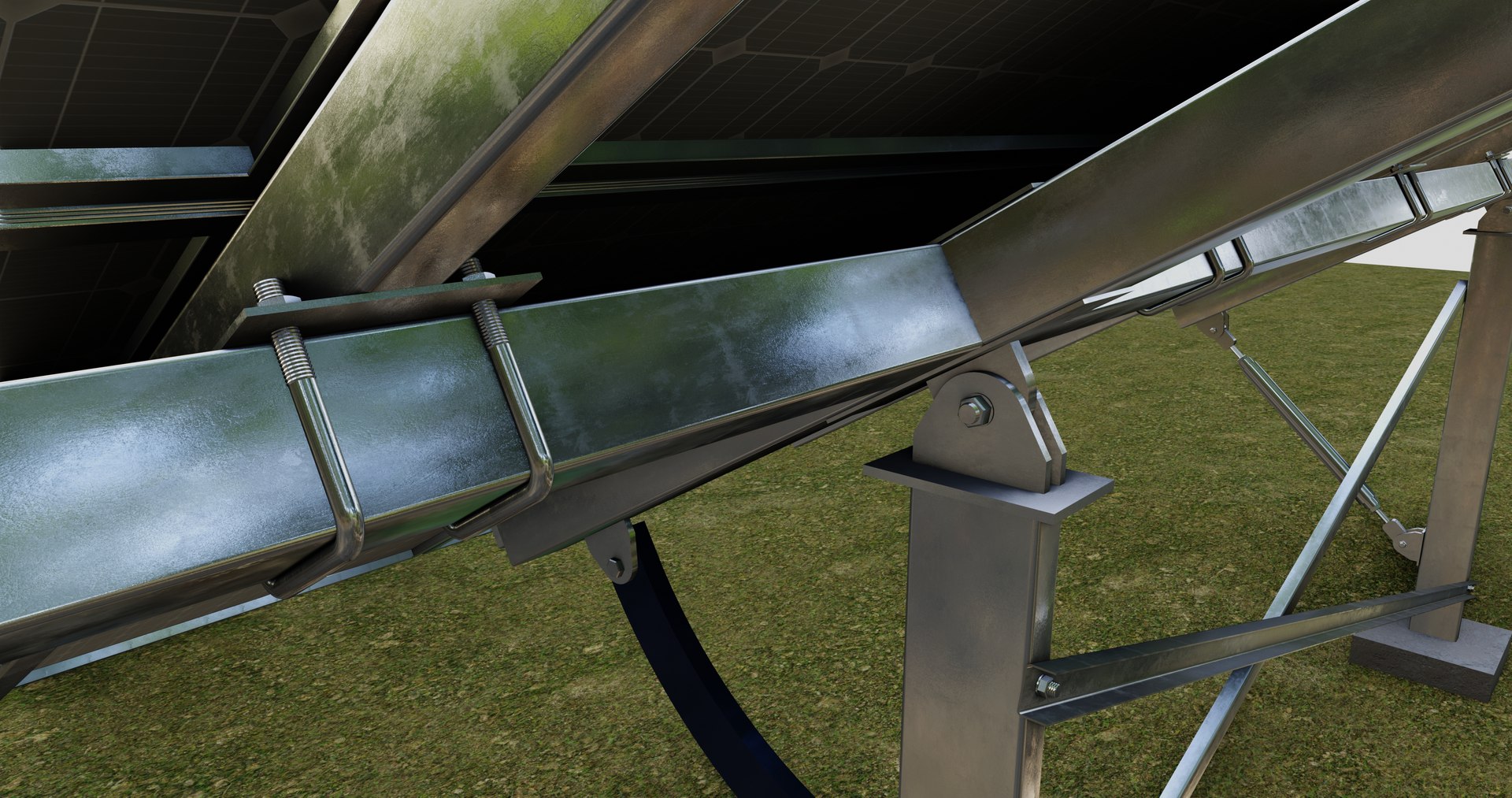 3D Model Manual Tracker Solar Energy Structure Type-3 - TurboSquid 2221294