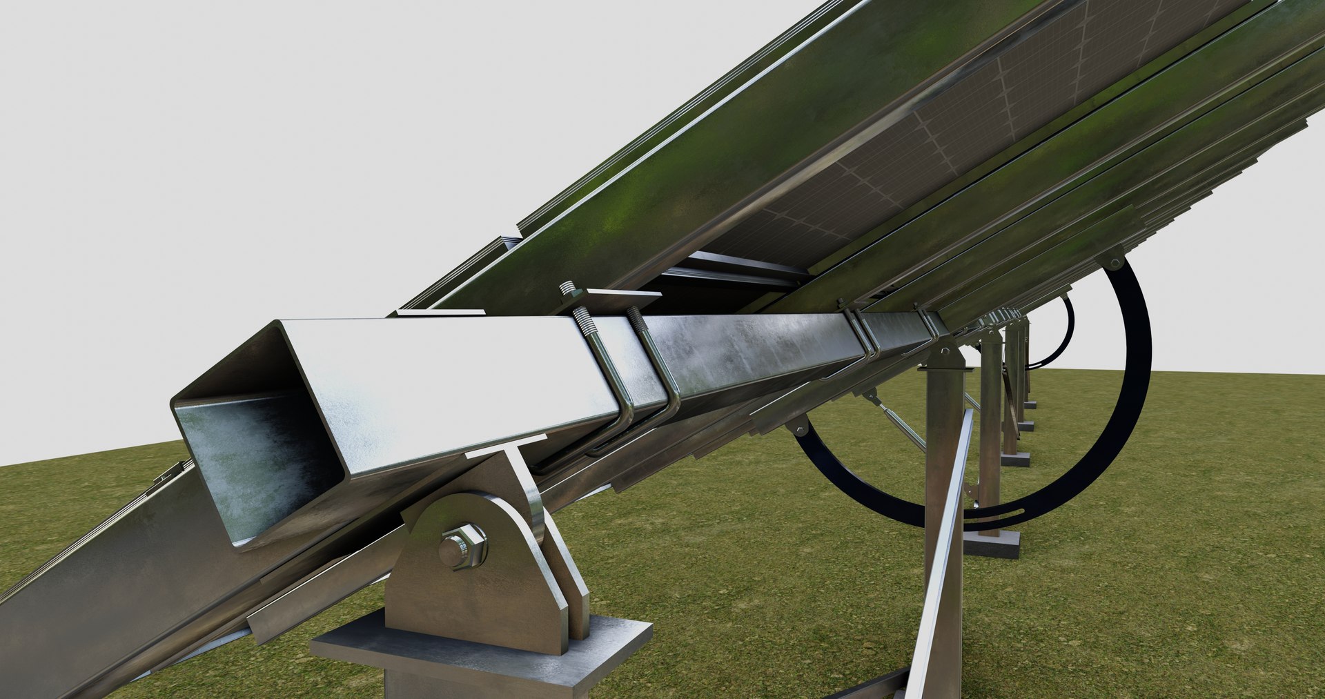 3D Model Manual Tracker Solar Energy Structure Type-3 - TurboSquid 2221294