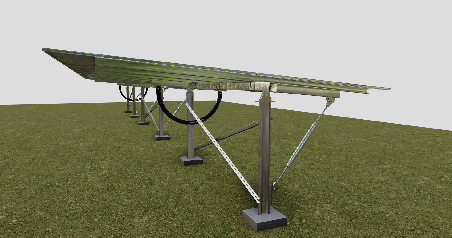 3D Model Manual Tracker Solar Energy Structure Type-3 - TurboSquid 2221294