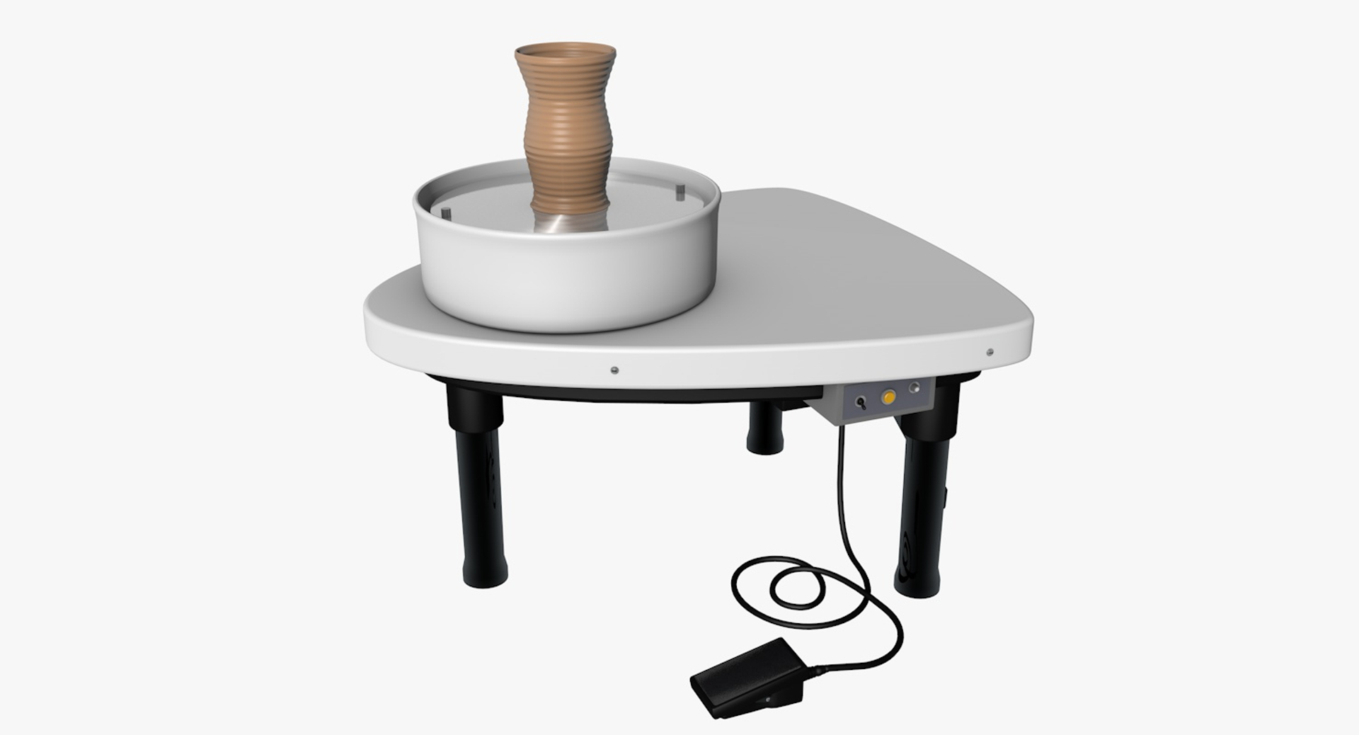 modèle 3D de Tour de poterie électrique - TurboSquid 1968397