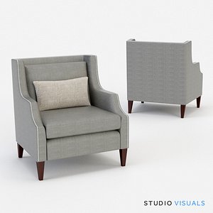 3d model carrie arm chair