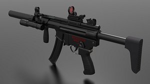 3D MP5K Weapon Fps - Tps