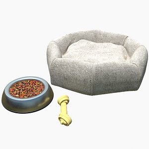 Dog Accessories Colletion 3D model