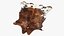 Cowhide Rug Light Brown and White Fur