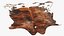 Cowhide Rug Light Brown and White Fur