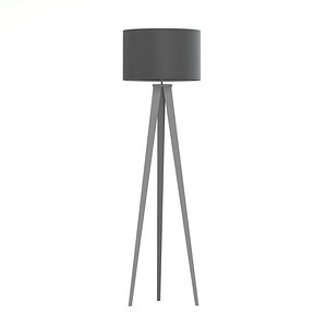 Black Floor Lamp 3D Model