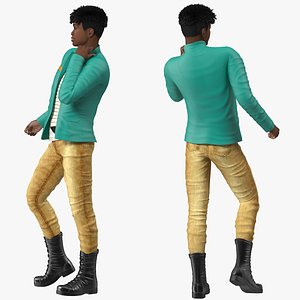 Light Skin Teenager Fashionable Style Rigged for Modo