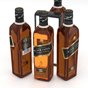 Alcohol Bottle Johnnie Walker Blended Scotch Whisky Black Label 700ml