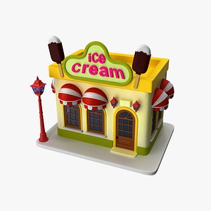 Cartoon Ice Cream Shop