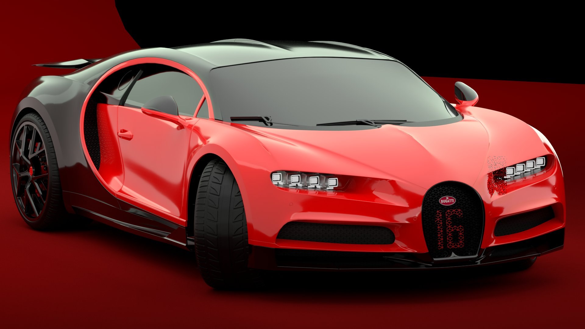 3D Bugatti Chiron Sport 2021 Red - TurboSquid 1831371