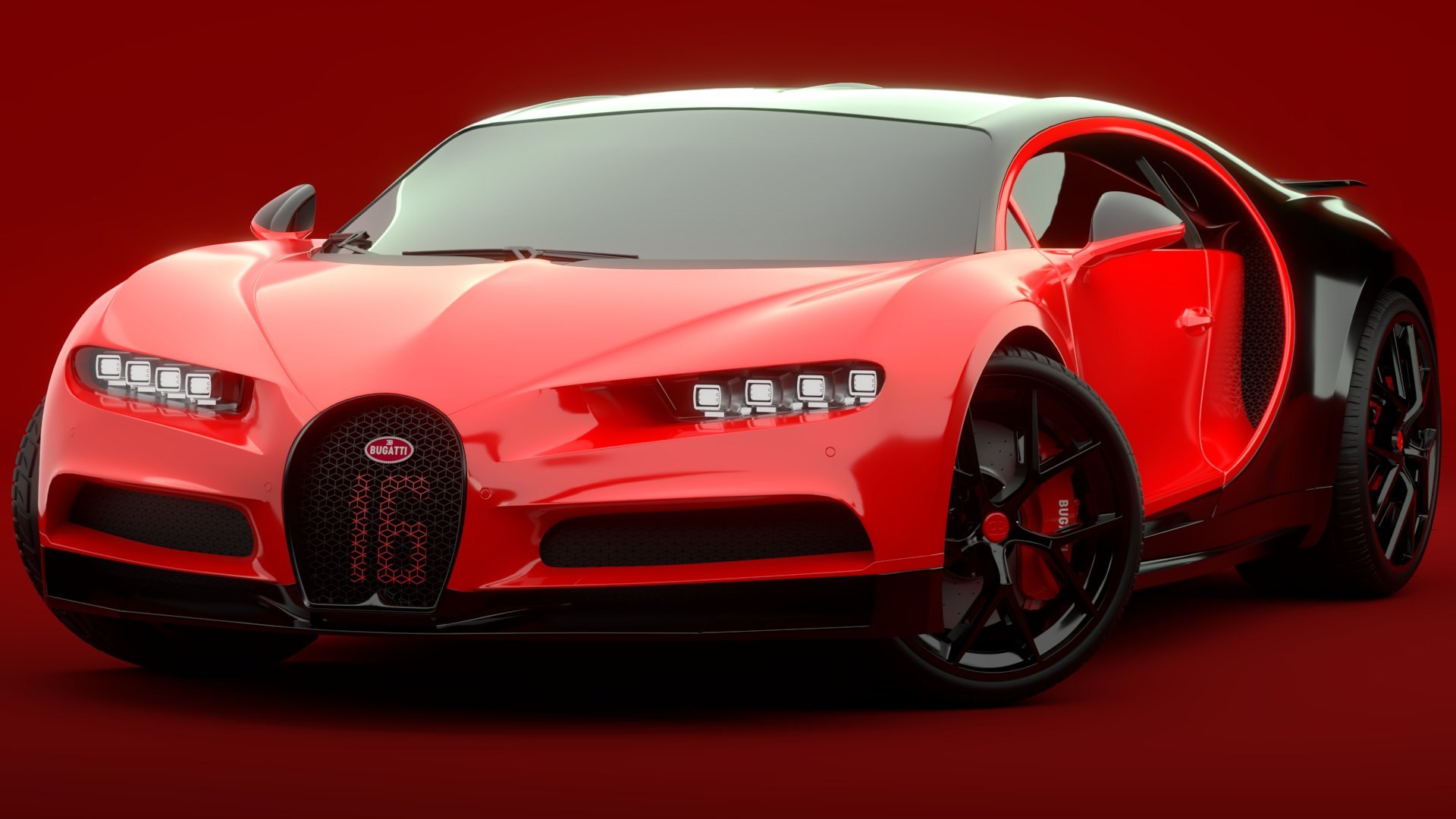 3D Bugatti Chiron Sport 2021 Red - TurboSquid 1831371