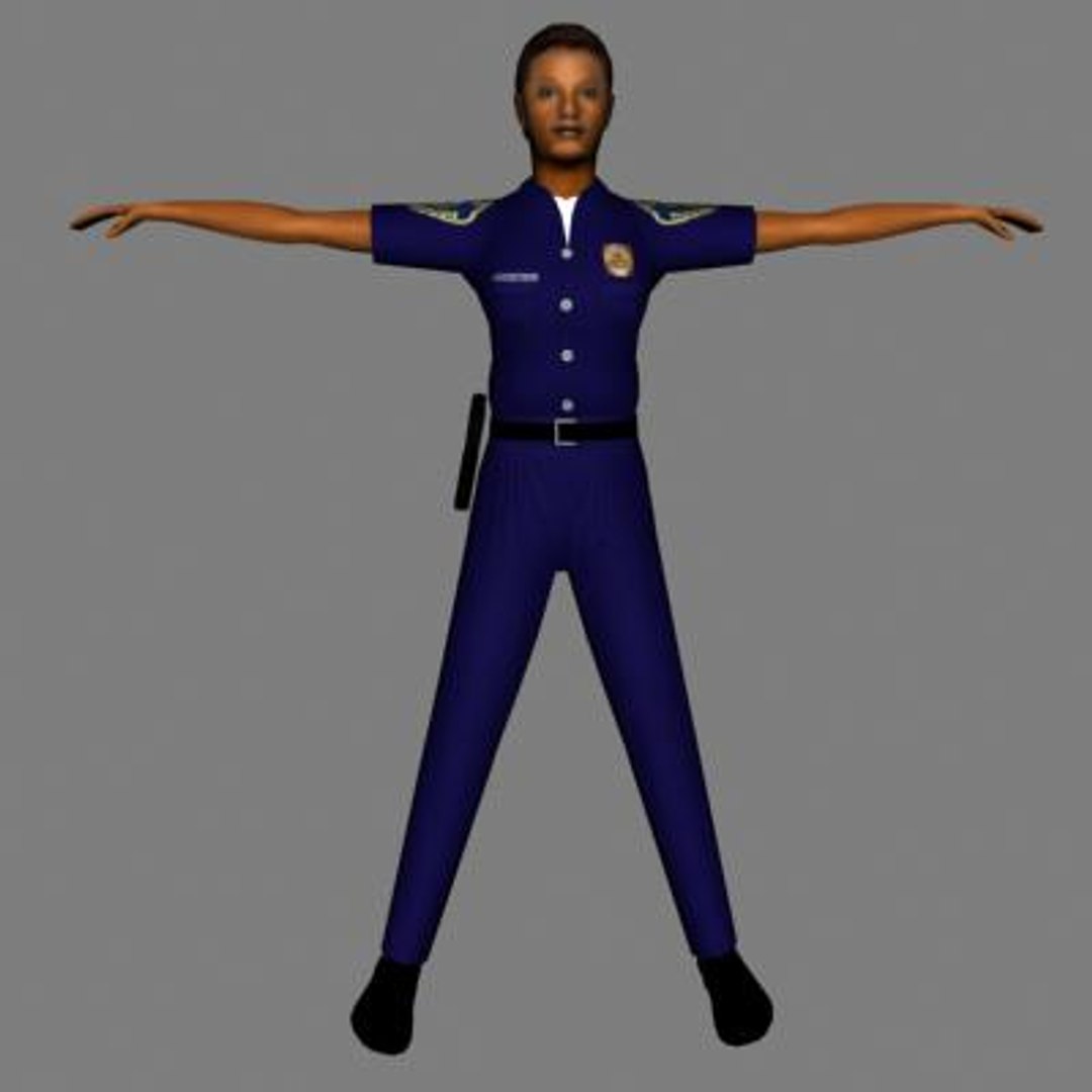 Human Police 3d Model 