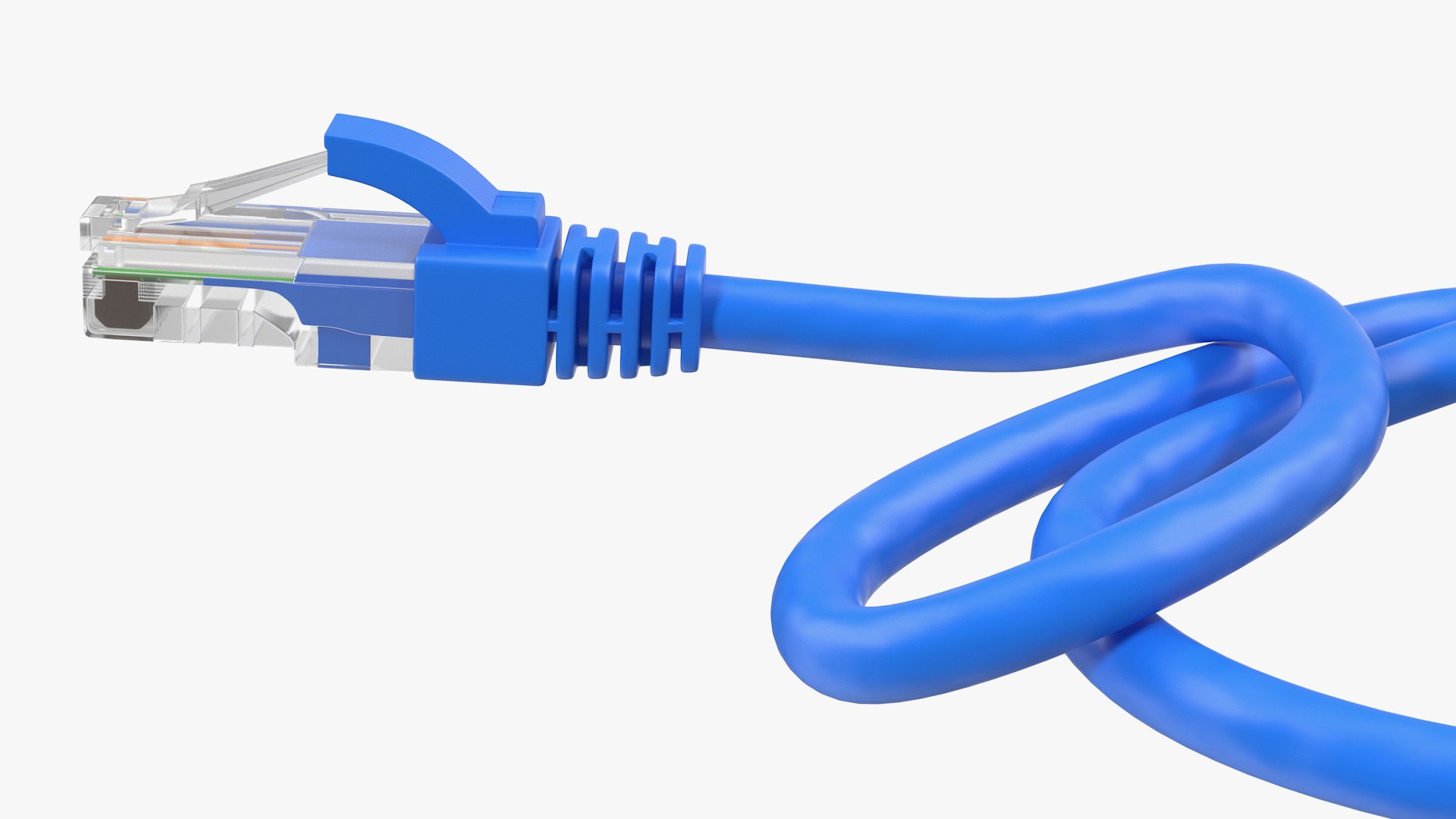 3D Rj45 Cable Blue - TurboSquid 1458560
