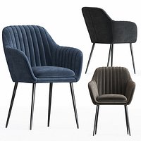 Deephouse Chair Lausanne sea blue velvet