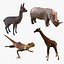 3D model African animals2
