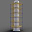 3d industrial tower model