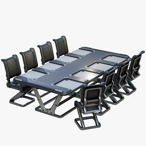 Sci-Fi Kitchen Or Office Table PBR