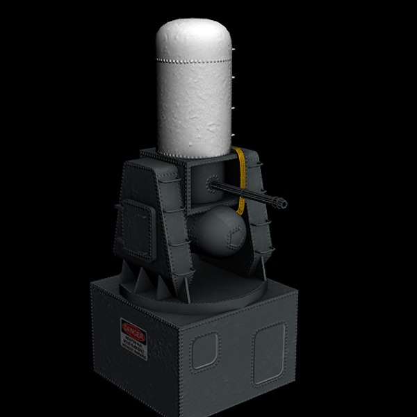 CIWSファランクス（ゲーム/ローポリ）3Dモデル - TurboSquid 427471