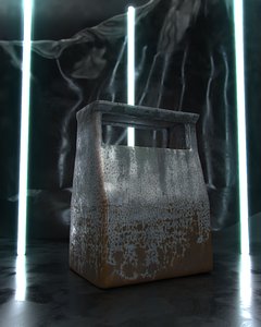 3D trash rusted