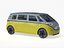 3D Electric Minivan model