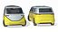 3D Electric Minivan model