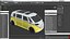 3D Electric Minivan model