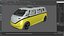 3D Electric Minivan model