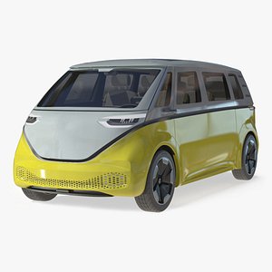 3D Electric Minivan model
